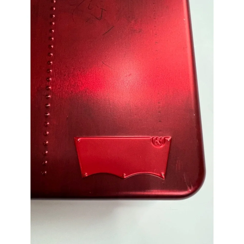 Levi's Bifold Wallet Mens NS Brown RFID Protection Leather Accessory Gift Tin A5